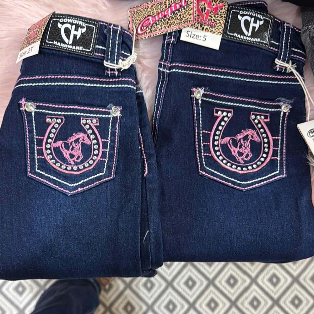 Girls Dark Blue Jeans